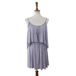 Rachel Pally Womens Spaghetti Strap Mini Dress Pullover Purple M Medium